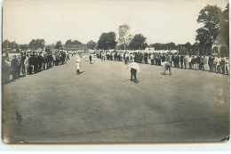 Carte Photo - Guerre 14-18 - Camp De Munster - Jeu De Boules ? - Castégnier - Lallement - Guerra 1914-18