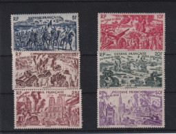 Guyane 1946 Série Tchad Au Rhin PA 29-34, 6 Val ** MNH - Ungebraucht