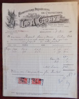 Facture Avec Gravure Ets " L & A. Gohy Manufacture Bruxelloise De Confections Pour Dames Et Garçonnets 1930 - 1900 – 1949
