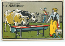 Abreuvoir Le Moderne - Rachaud - Vaches - Agriculture - Publicidad