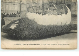 21. NANTES - Fêtes De La Mi-Carême 1928 - Enfin Libres (Poussins Sortant D'un Oeuf) - Nantes