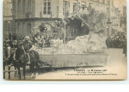 8 - NANTES - La Mi-Carême 1927 - Le Char "Les Cyclopes" Vulcain Forge Le Filet Qui Capturera Mars Et Vénus - Nantes