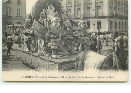 5 - NANTES - Fêtes De La Mi-Carême 1928 - Le Char De Sa Gracieuse Majesé La Reine - Nains - Nantes