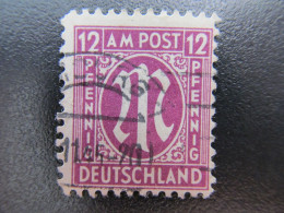 Bizone Nr. 23cZ, 1945, Gestempelt, BPP Geprüft, Mi 180€  *DEK137* - Gebraucht