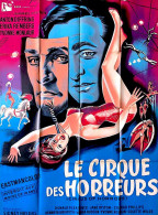 Affiche Originale Ciné CIRQUE DES HORREURS Donald PLEASENCE 120X160 SIDNEY HAYERS Illu Allard 1960 - Posters