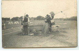 Carte Photo - Pêche - Pêcheurs Avec Leur équipement - Pesca