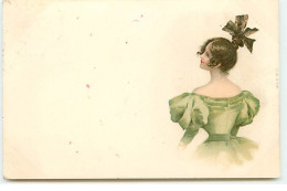 A. Sockl Serie II N°12 - Jeune Femme De Dos Portant Une Robe Verte - Sonstige & Ohne Zuordnung