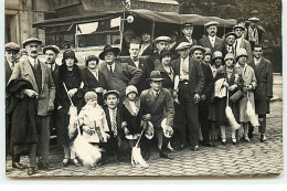 Carte Photo - Sortie Vallée De CHEVREUSE Et RAMBOUILLET Devant LA DOUCERETTE - 1928 - Other & Unclassified