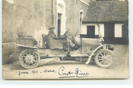 Carte Photo à Localiser - Guerre 1914 -  M Corot Pierre Au Volant D'une Automobile - Passenger Cars