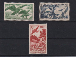 Guyane 1947 Série PA 35-37, 3 Val ** MNH - Neufs