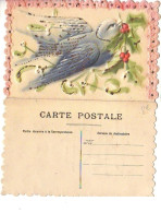 Carte Gaufrée Et Strasses - Hirondelle - Other & Unclassified