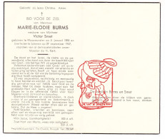 DP Marie Elodie Burms ° Waasmunster 1884 † Lokeren 1957 X Victor Smet - Images Religieuses