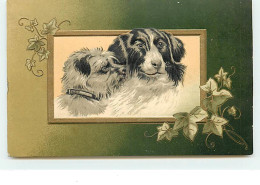 Carte Gaufrée - Chiens - Honden