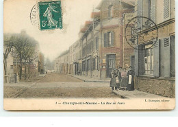 CHAMPS-SUR-MARNE - La Rue De Paris - Autres & Non Classés