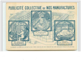 ELBEUF Publicité Collective De Nos Manufactures Toile Chemiserie Modèle - Elbeuf