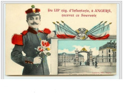 Du 135e Rég. D'Infanterie, à ANGERS, Recevez Ce Souvenir - Angers