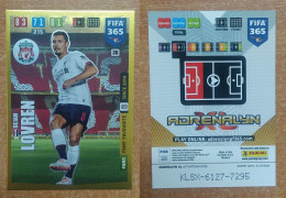 AC - 30 DEJAN LOVREN  LIVERPOOL  FANS FAVOURITE  PANINI FIFA 365 2020 ADRENALYN TRADING CARD - Tarjetas