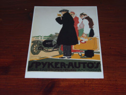 76430-       SPYKER-AUTO'S, AMSTERDAM - AUTO / CAR / VOITURE / COCHE - Werbepostkarten