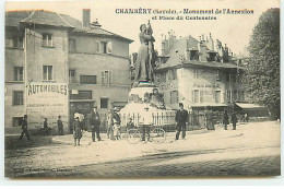 CHAMBERY - Monument De L'Annexion Et Place Du Centenaire - Epicerie, Tabac ...Automobiles Salamo - Chambery