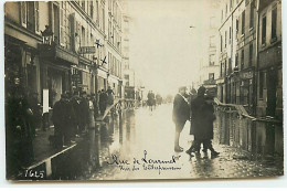 Carte Photo - PARIS - Rue De Lourmel, Rue Des Entrepreneurs - Inondations De 1910 - Coiffeur - La Crecida Del Sena De 1910