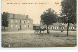 CULAN - Le Champ De Foire Et La Gendarmerie - Culan