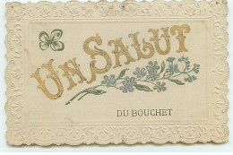 Carte Gaufrée - Un Salut Du BOUCHET - VERT LE PETIT - Vert-le-Petit