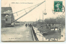 CREIL - Le Port Aux Briquettes - Péniche Tasmania, Grue - Creil