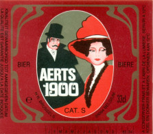 Oud Etiket Bier Aerts 1900  - Brouwerij / Brasserie Aerts Te Brussel - Cerveza