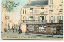 DOURDAN - Rue Saint-Pierre - Quincaillerie Morize, Bijouterie Horlogerie Popin - Dourdan
