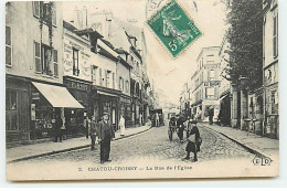 CHATOU-CROISSY - La Rue De L'Eglise - Commerces, Ventes échanges De Pianos ... - ELD - Chatou