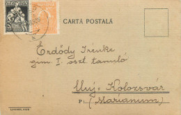 Romania Postal Card Cluj 1925 - Roemenië