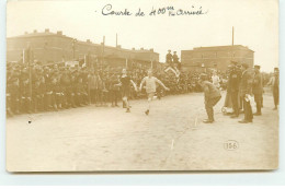 Carte Photo - Guerre 14-18 - Camp De Munster - Course De 400m Arrivée - Weltkrieg 1914-18