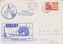 Norway   "Eiscat Radar"  & Caesar Ca Ramsfortbotn  22.3.1984 (59934) - Polar Ships & Icebreakers