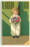 Bonne Fête - Baumgarten - Enfant Portant Un Bouquet D'anémones - Autres & Non Classés