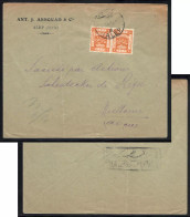 EEF Orenge Stamp British Mandate In Palestine & HALEP Syria 1919 Cover - Aleppo - Siria