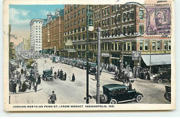 Etats-Unis - INDIANA - INDIANAPOLIS - Looking North On Penn St. From Market - Indianapolis