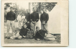 Carte Photo - Camp De MAISONS-LAFFITTE - Militaires Près D'une Tente - Mai 1913 - Maisons-Laffitte