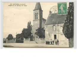 AUFFARGIS L'Eglise Et Le Bureau De Poste - Auffargis