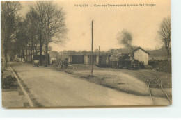 THIVIERS - Gare Des Tramways Et Avenue De Limoges - Thiviers