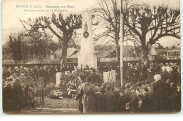 MAULE - Monument Aux Morts - Commémoration Du 11 Novembre - Maule