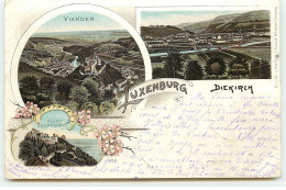 Luxembourg - DIEKIRCH - Vianden (multi-vues) - Gruss 1898 - Diekirch