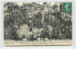 LA FERTE-MACE Fête Du 9 Octobre 1910 Place Du Marché Concert Par La Musique Du 1er Génie - La Ferte Mace