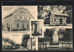 AK Gutendorf B. Bad Berka, Gasthaus Zur Linde Hugo Müller, Waldhaus, Prinzenbuche  - Bad Berka