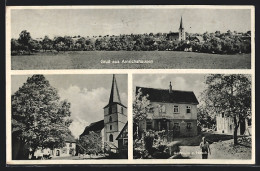 AK Amrichshausen, Gasthaus Zum Hirsch, Kirche  - Other & Unclassified