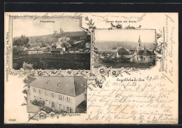 AK Ergoldsbach, Oberer Markt Mit Kirche, Pfarrhof, Klausenberg  - Autres & Non Classés