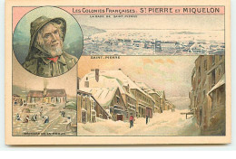 Chocolats Et Thé De La Cie Coloniale - St Pierre Et Miquelon - La Rade De Saint-Pierre - Séchage De La Morue - Saint-Pierre E Miquelon