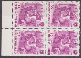 1961 , 15 Jahre Verstaatlichte Unternehmen ( Mi.Nr.: 1095 ) (5) 4-er Block Postfrisch ** - Unused Stamps