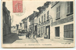 ANDRESY - La Grande-Rue - Café Au Retour De Bazeilles, Commerce O. Lelong Vélocipèdes ... - Andresy