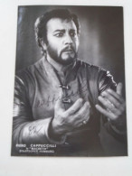 D203360  Signature -Autograph  - Piero Cappuccilli  Italian Opera Singer - Baritone - Verdi  1981 - Cantanti E Musicisti