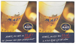 374a Brij. Maes Waarloos Maes, Nu Ook In 33 Cl Rv Maes, Aussi En 33 Cl 180-210 - Beer Mats